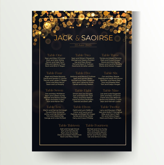 Seating Plan - TheWeddingHub.ie