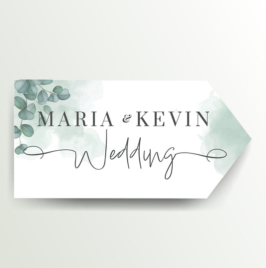 Wedding Directional Road Sign