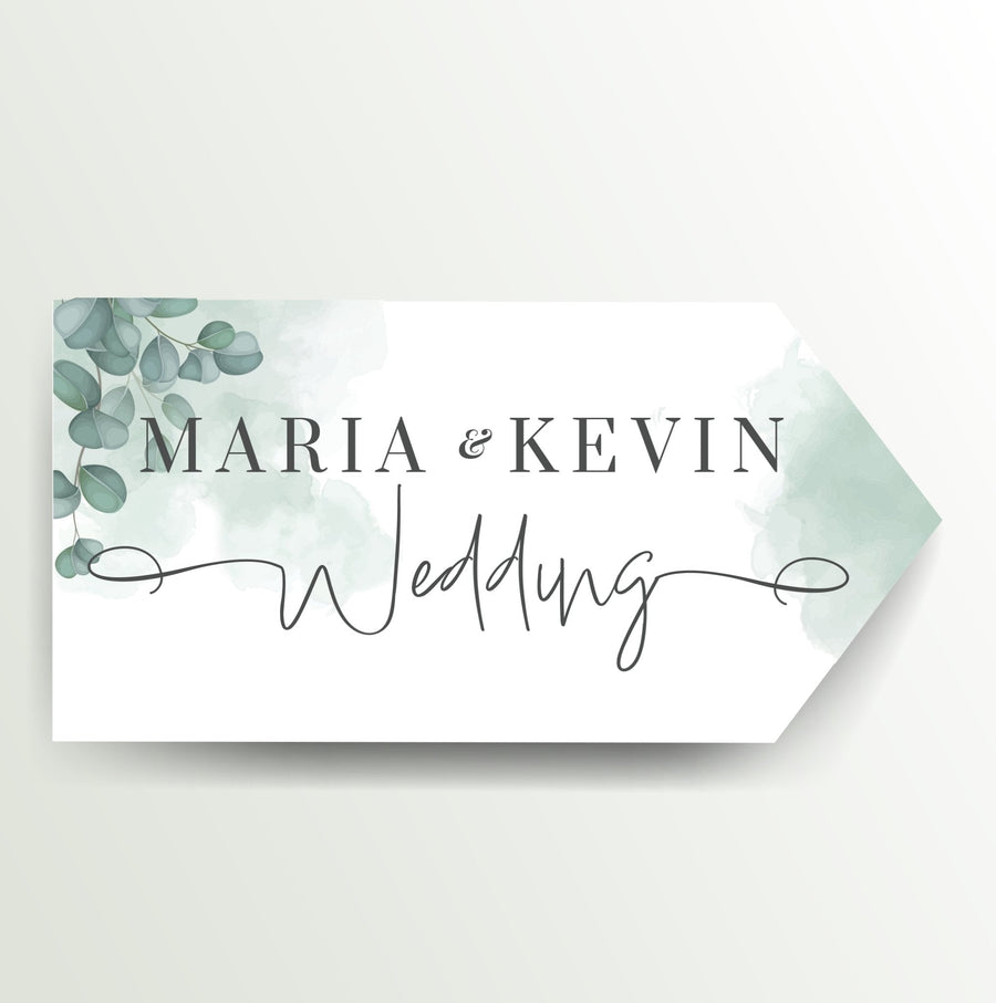 Personalised wedding directional road sign - Partysigns.ie