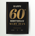 Personalised 60th birthday party sign - Partysigns.ie