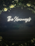 Surname LED neon wedding sign display - Partysigns.ie