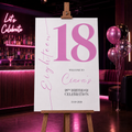 18th Birthday Welcome sign