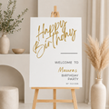 Birthday Welcome sign