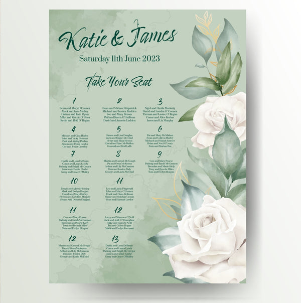 Personalised wedding sign bundle pack - Partysigns.ie